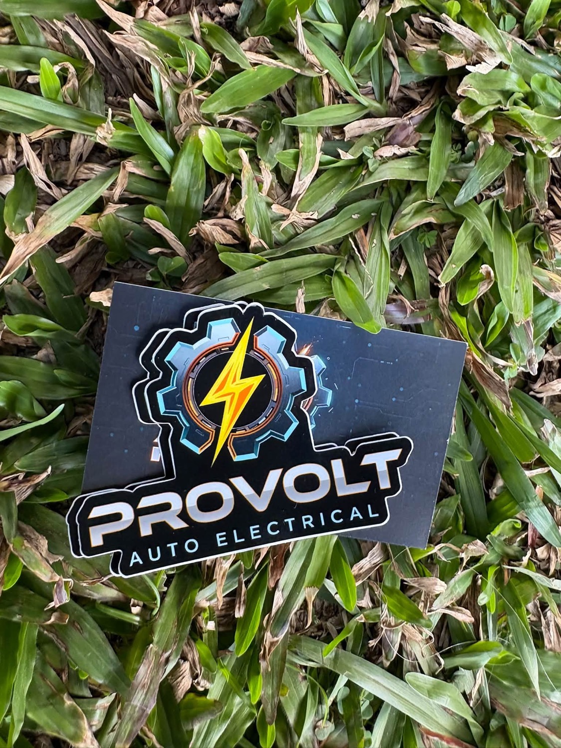 PROVOLT Auto Electrical branded card and sticker